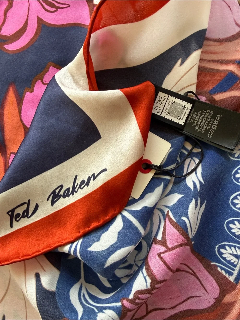 Ted Baker Kelley Floral Print Silk Scarf